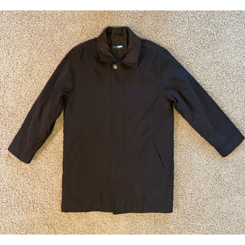 Lauren Ralph Lauren Topcoat Trench Coat Men's Size 42L Removable Quilted Lining